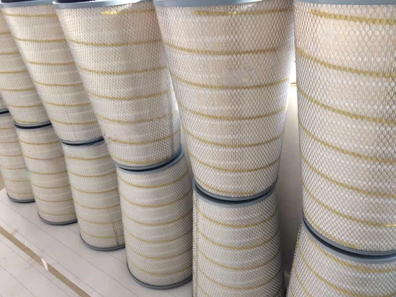pleated polyester filter cartridge