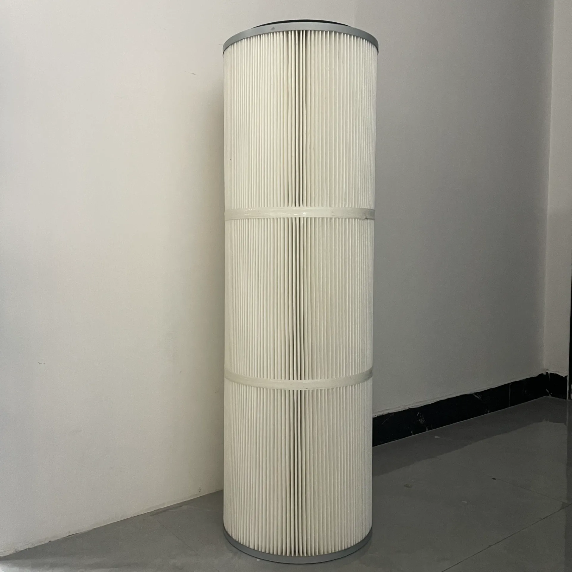 pleated polyester filter cartridge